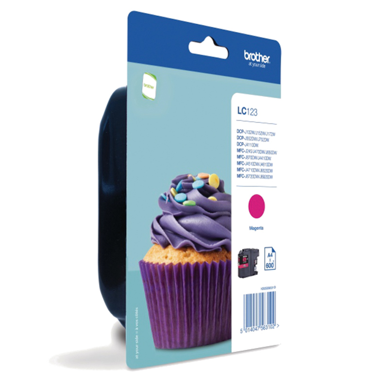 CARTUCHO INK-JET BROTHER LC123M MAGENTA